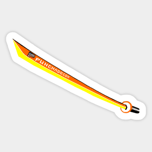 Katana with Blank Text, v. Code Orange Yellow Sticker